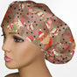 Christmas Chocolate Bouffant Scrub Cap