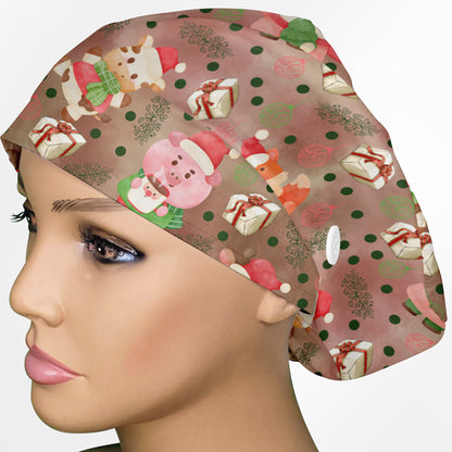 Christmas Chocolate Euro Scrub Cap