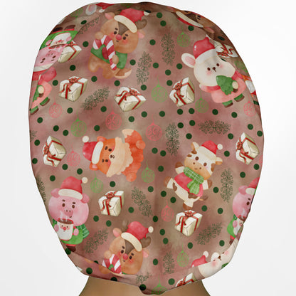 Christmas Chocolate Euro Scrub Cap