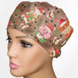 Christmas Chocolate Low-Tie Surgeon Scrub Cap