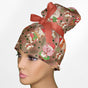 Christmas Chocolate High Bun Ponytail Scrub Cap