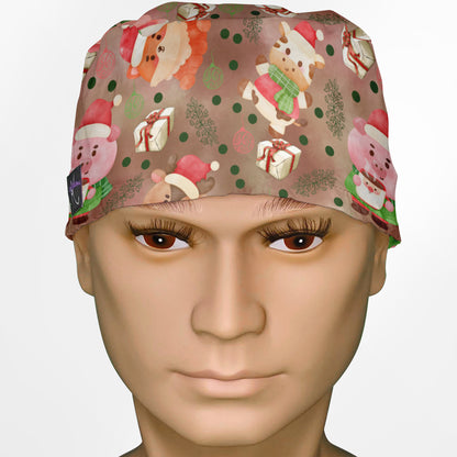 Christmas Chocolate Surgeon Scrub Cap