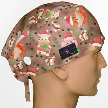 Christmas Chocolate Surgeon Scrub Cap