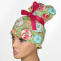 Christmas Donuts High Bun Ponytail Scrub Cap