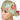 Christmas Donuts Ponytail Scrub Cap