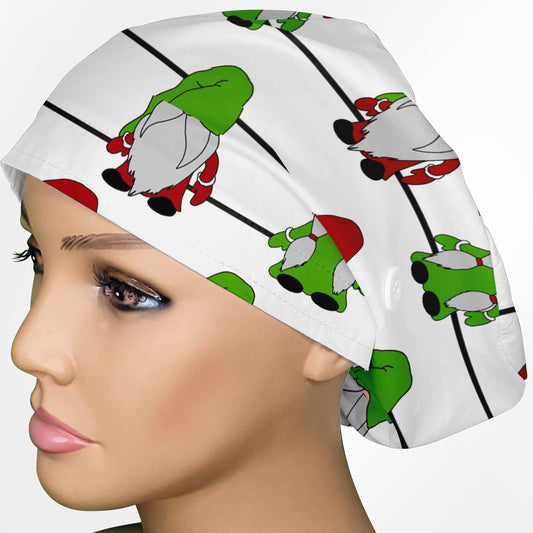 Christmas Gnomes Euro Scrub Cap