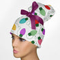 Christmas Lights High Bun Ponytail Scrub Cap