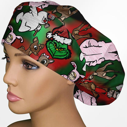 Christmas Movies Bouffant Scrub Cap