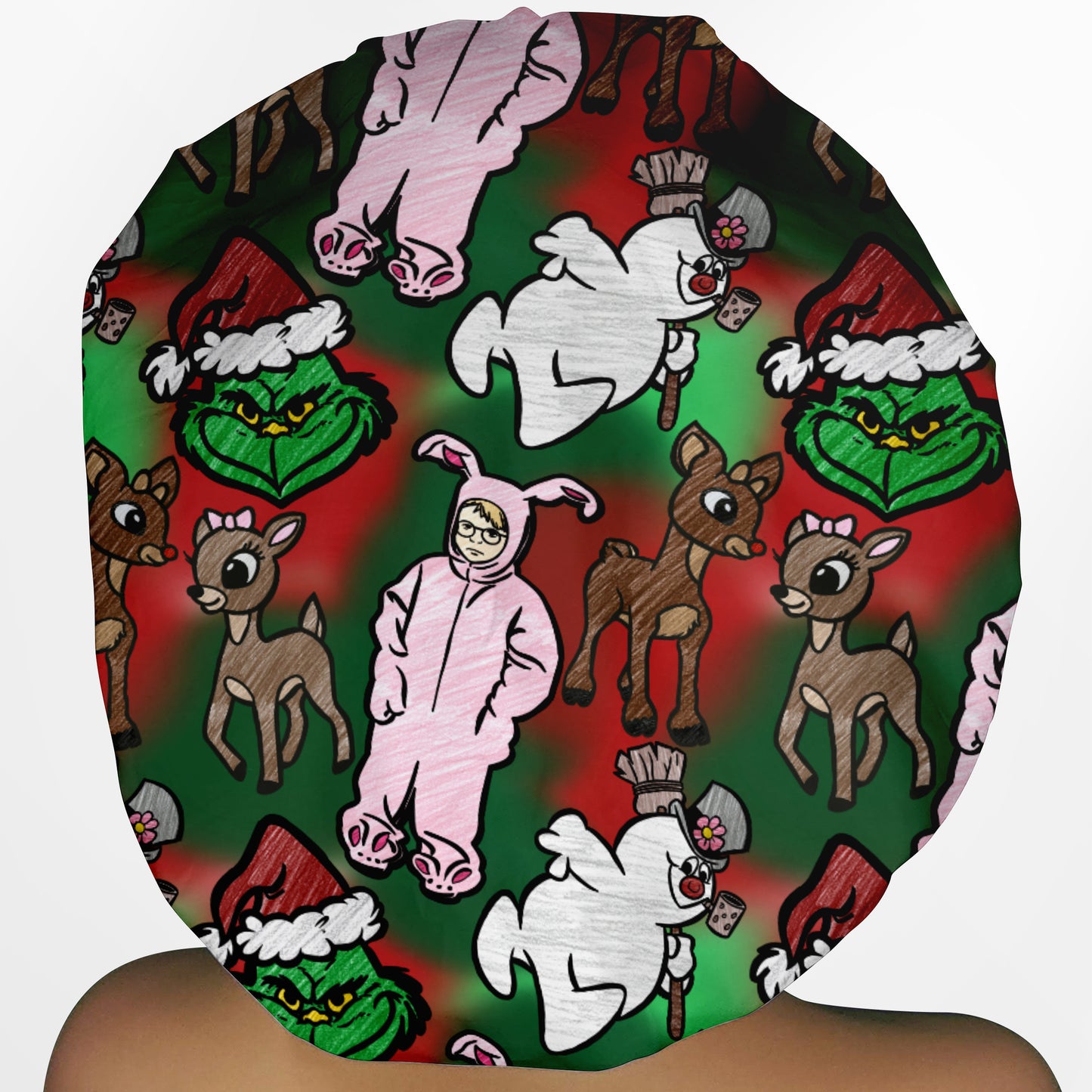 Christmas Movies Bouffant Scrub Cap