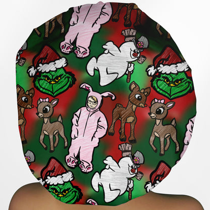 Christmas Movies Bouffant Scrub Cap
