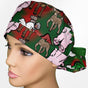 Christmas Movies Ponytail Scrub Cap
