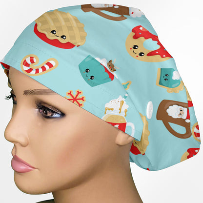 Christmas Treats Euro Scrub Cap