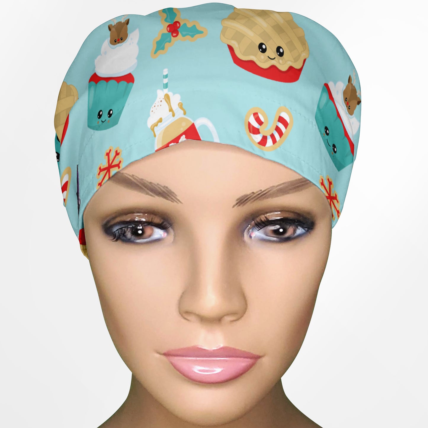 Christmas Treats Euro Scrub Cap
