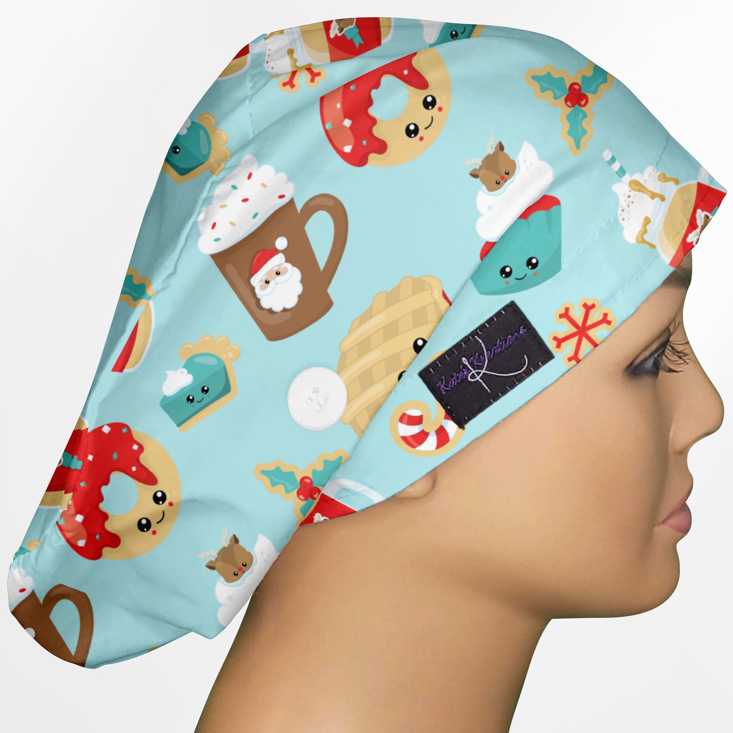 Christmas Treats Euro Scrub Cap