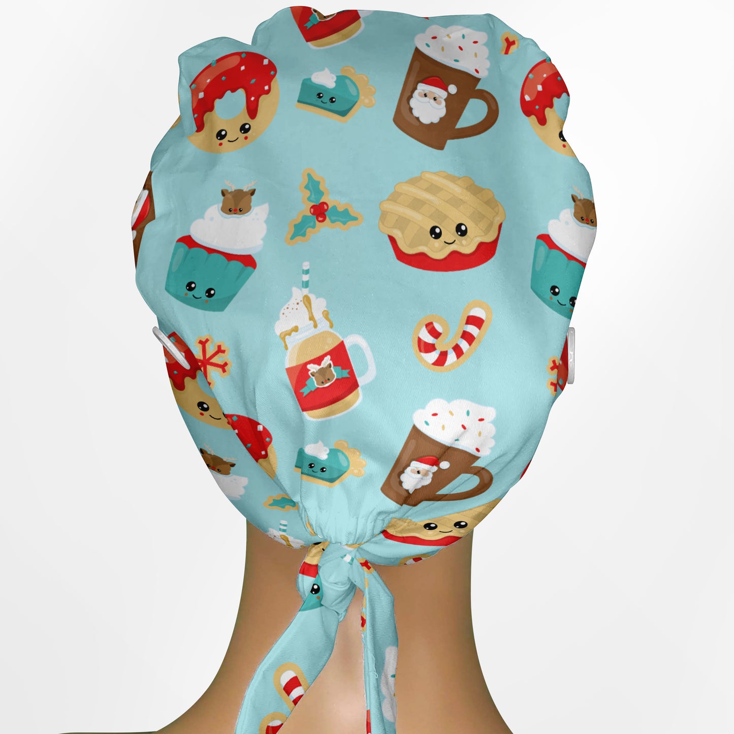 Christmas Treats Low-Tie Surgeon Scrub Cap