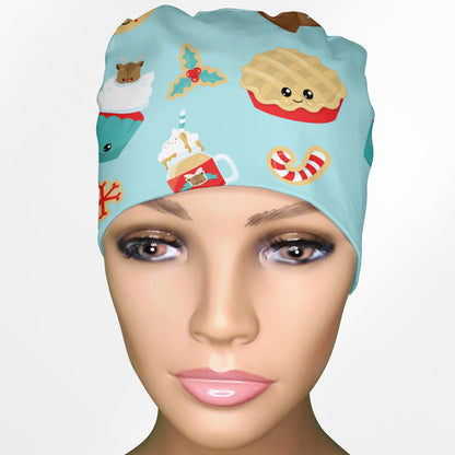 Christmas Treats Low-Tie Surgeon Scrub Cap