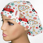 Christmas Trucks Euro Scrub Cap