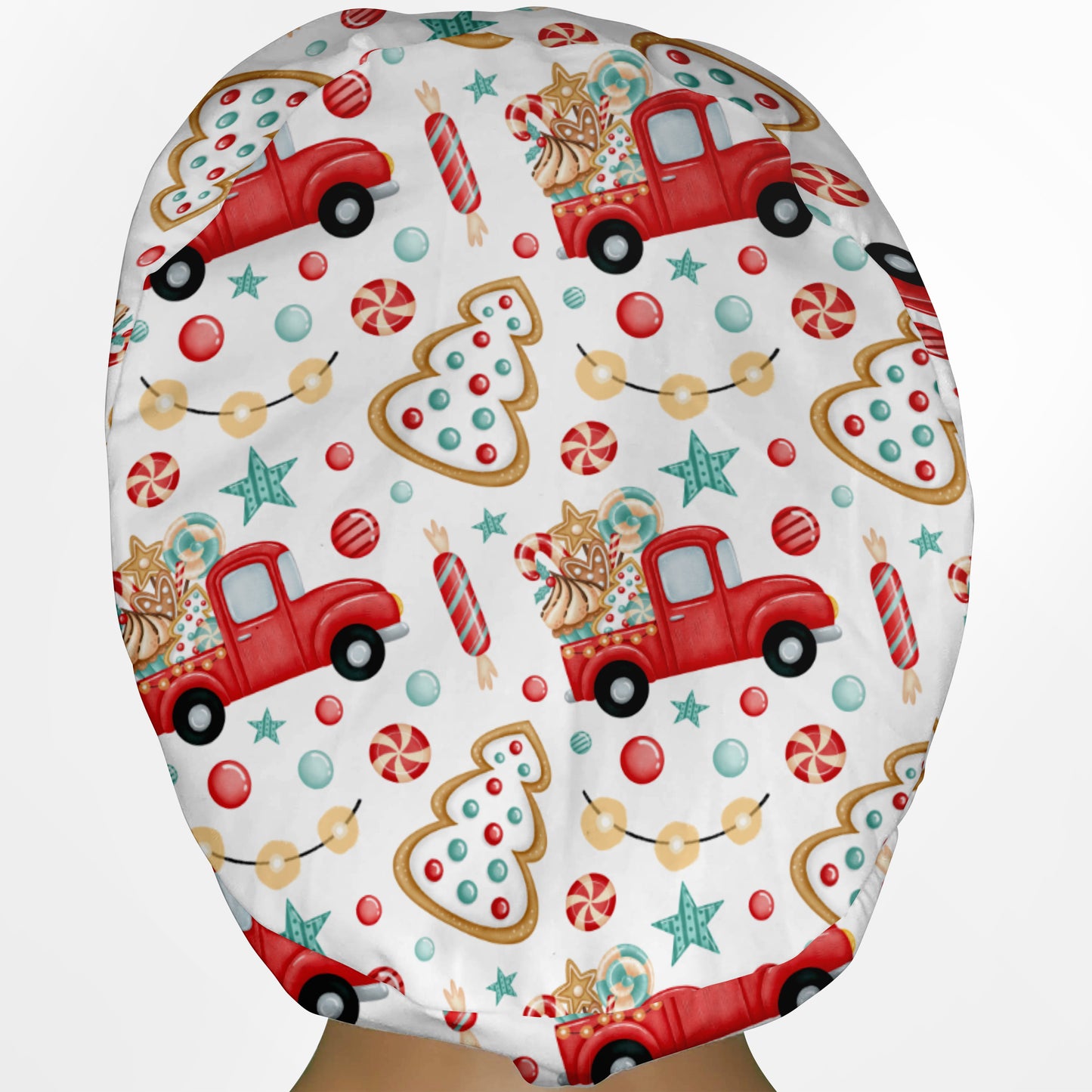 Christmas Trucks Euro Scrub Cap