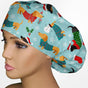 Christmas Weenie Dog Bouffant Scrub Cap