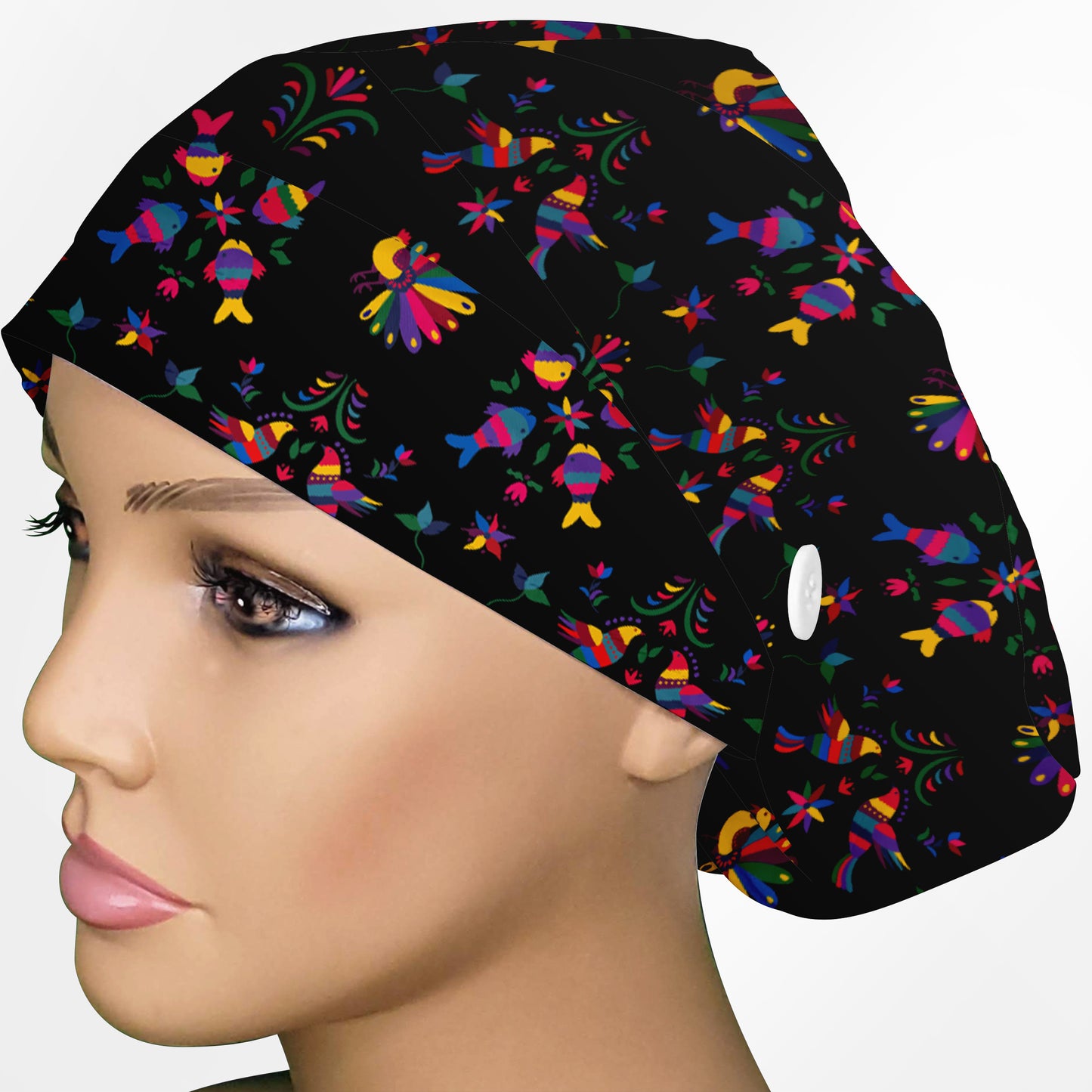 Cinco De Mayo Black Euro Scrub Cap