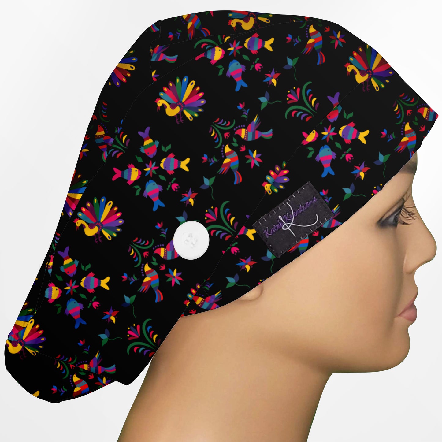 Cinco De Mayo Black Euro Scrub Cap