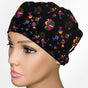 Cinco De Mayo Black Low-Tie Surgeon Scrub Cap