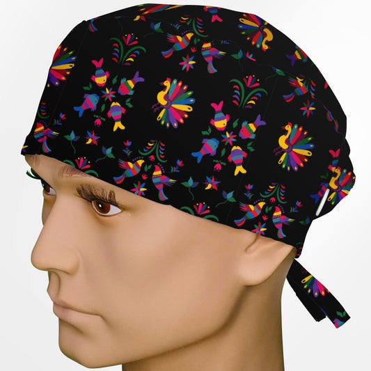 Cinco De Mayo Black Surgeon Scrub Cap
