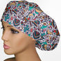 Cinco De Mayo Doodle Bouffant Scrub Cap