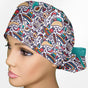 Cinco De Mayo Doodle Ponytail Scrub Cap