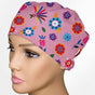 Cinco De Mayo Pink Low-Tie Surgeon Scrub Cap
