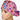 Cinco De Mayo Pink Ponytail Scrub Cap