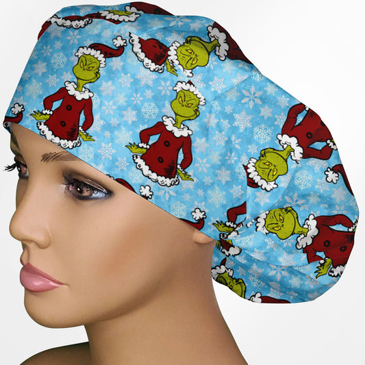 Classic Grinch Bouffant Scrub Cap
