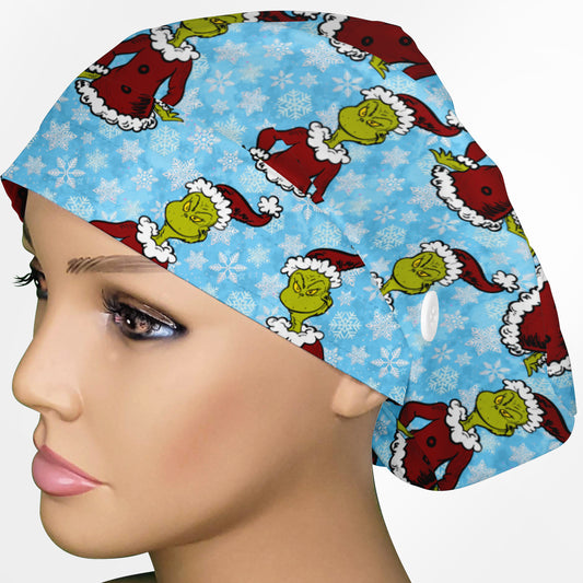 Classic Grinch Euro Scrub Cap
