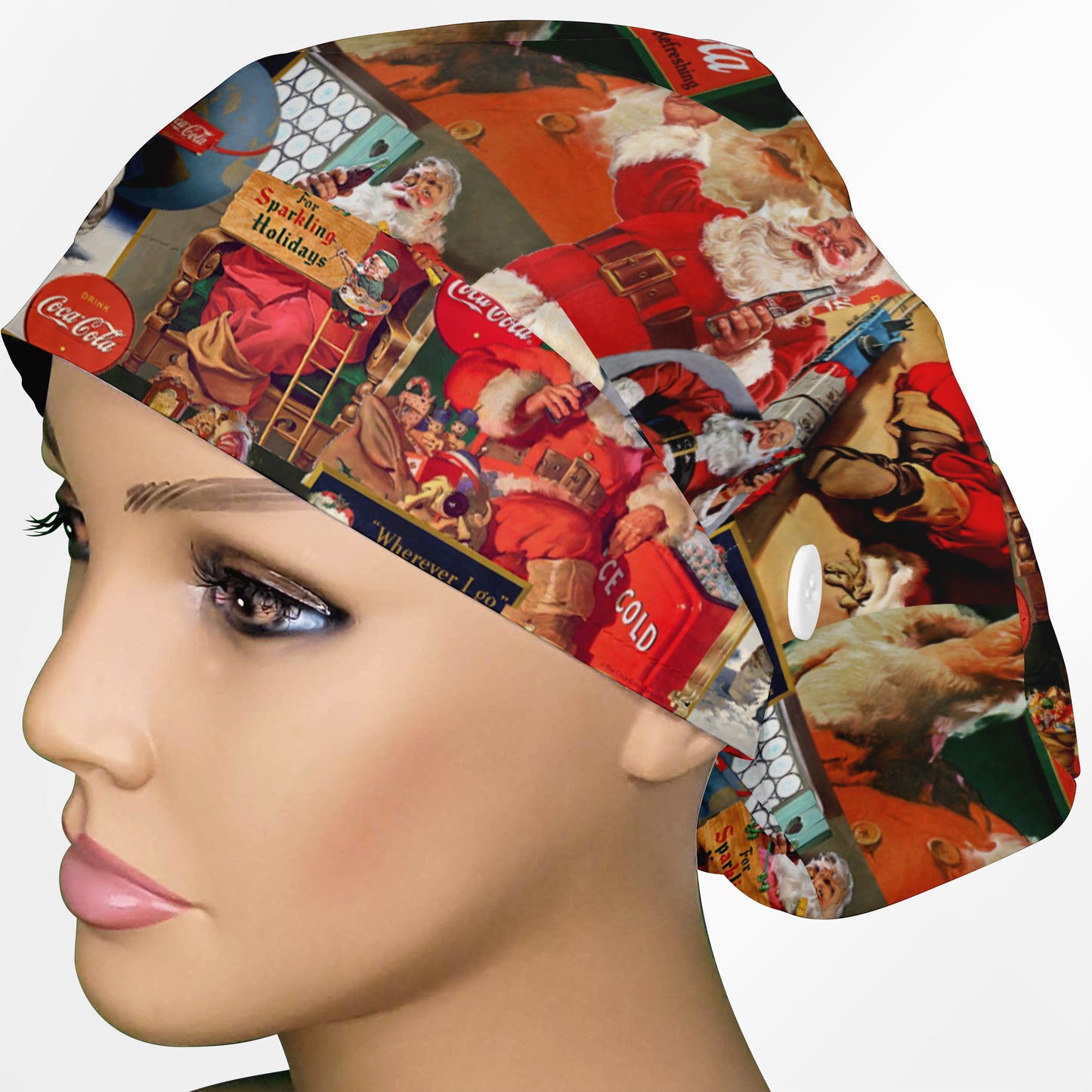 Classic Santa Euro Scrub Cap