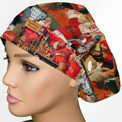 Classic Santa Euro Scrub Cap