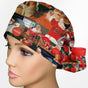 Classic Santa Ponytail Scrub Cap