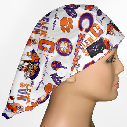 Clemson Bouffant Scrub Cap