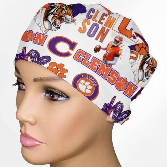 Clemson Low-Tie Surgeon Scrub Cap