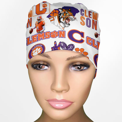 Clemson Low-Tie Surgeon Scrub Cap