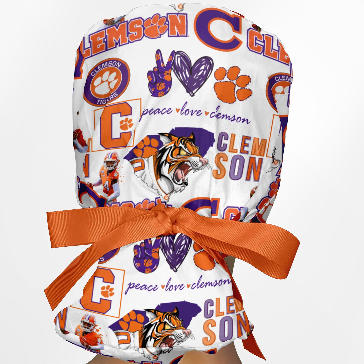 Clemson Ponytail Scrub Cap