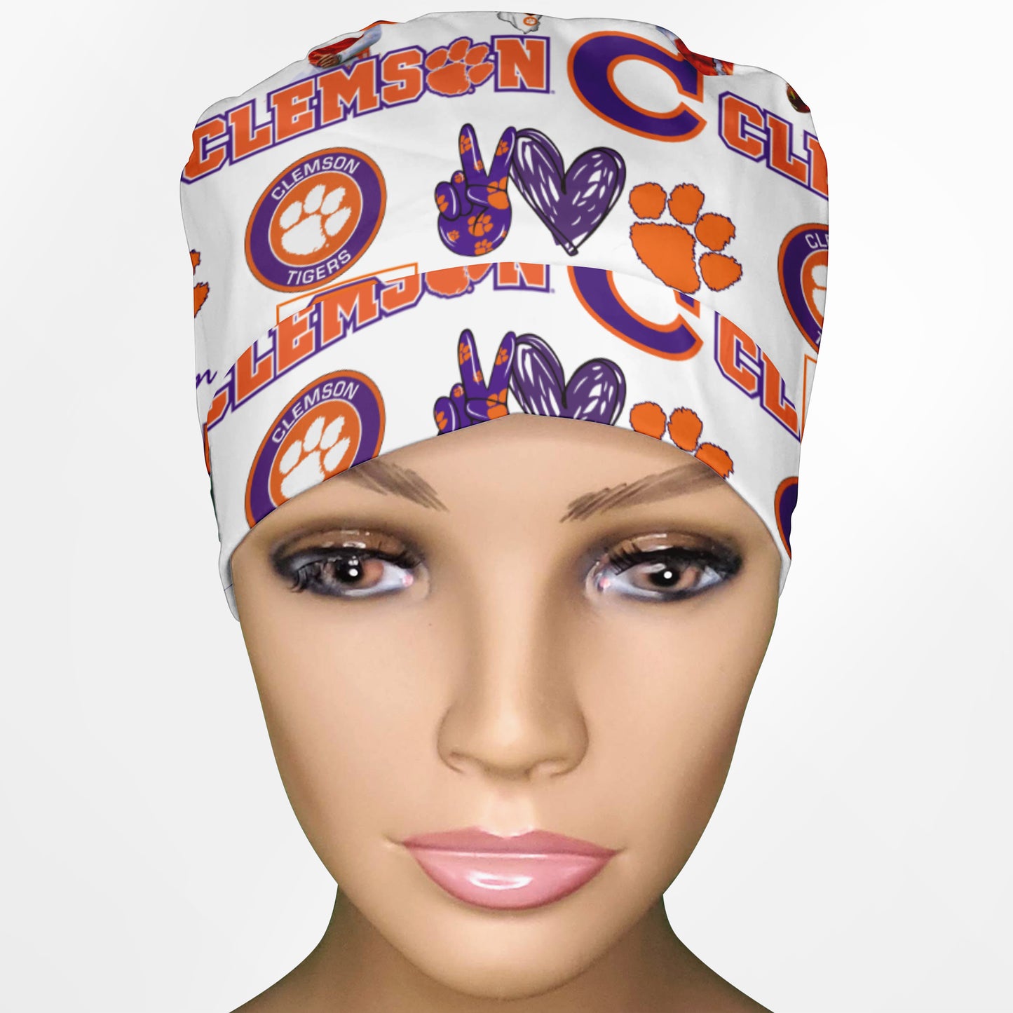 Clemson Ponytail Scrub Cap