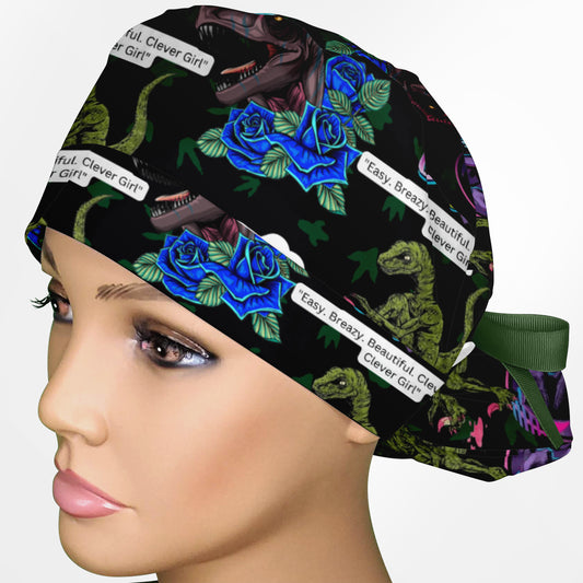 Clever Girl Ponytail Scrub Cap