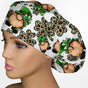 Clover Gnomes Bouffant Scrub Cap