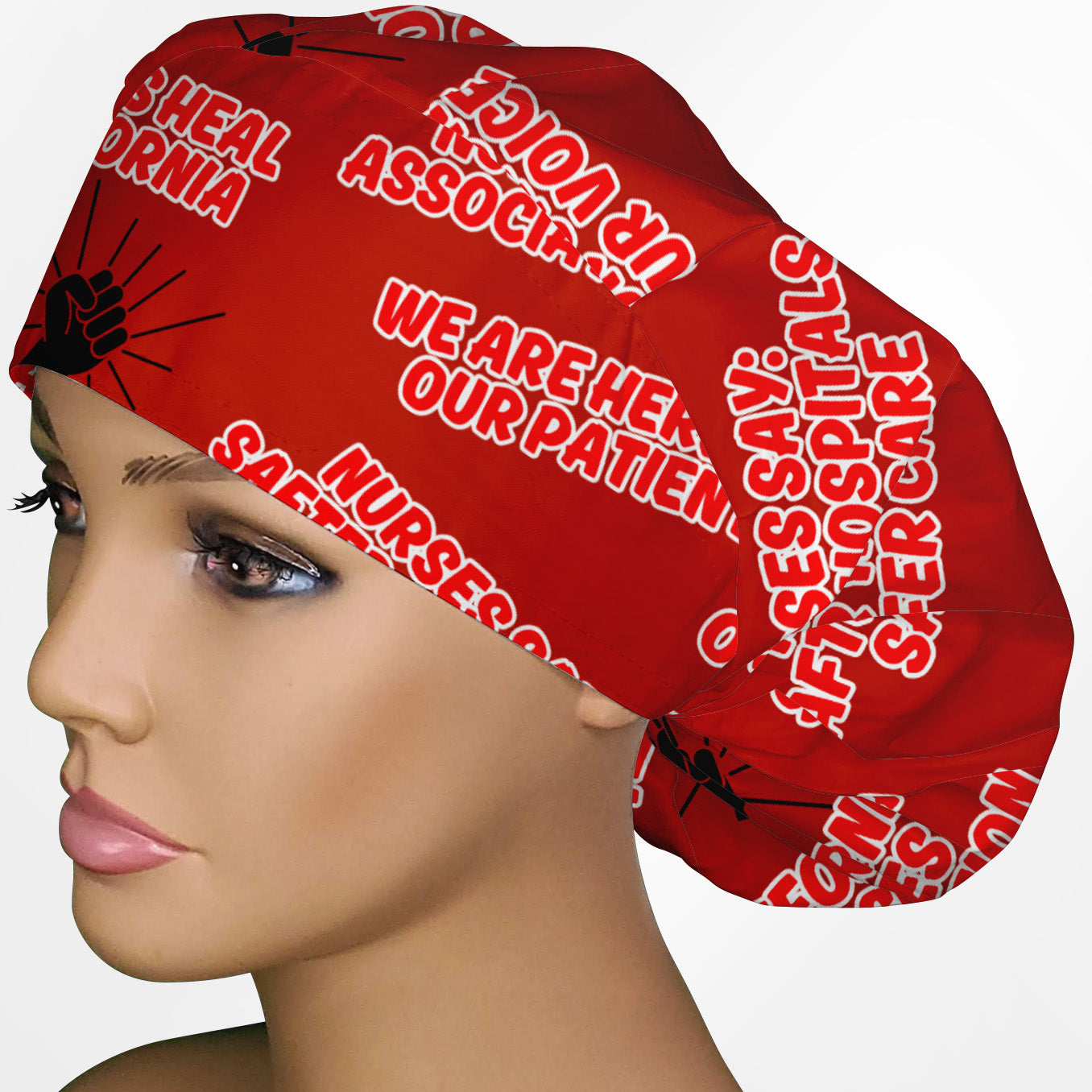 California Nurses Association Bouffant Scrub Cap