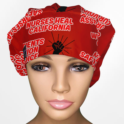 California Nurses Association Bouffant Scrub Cap