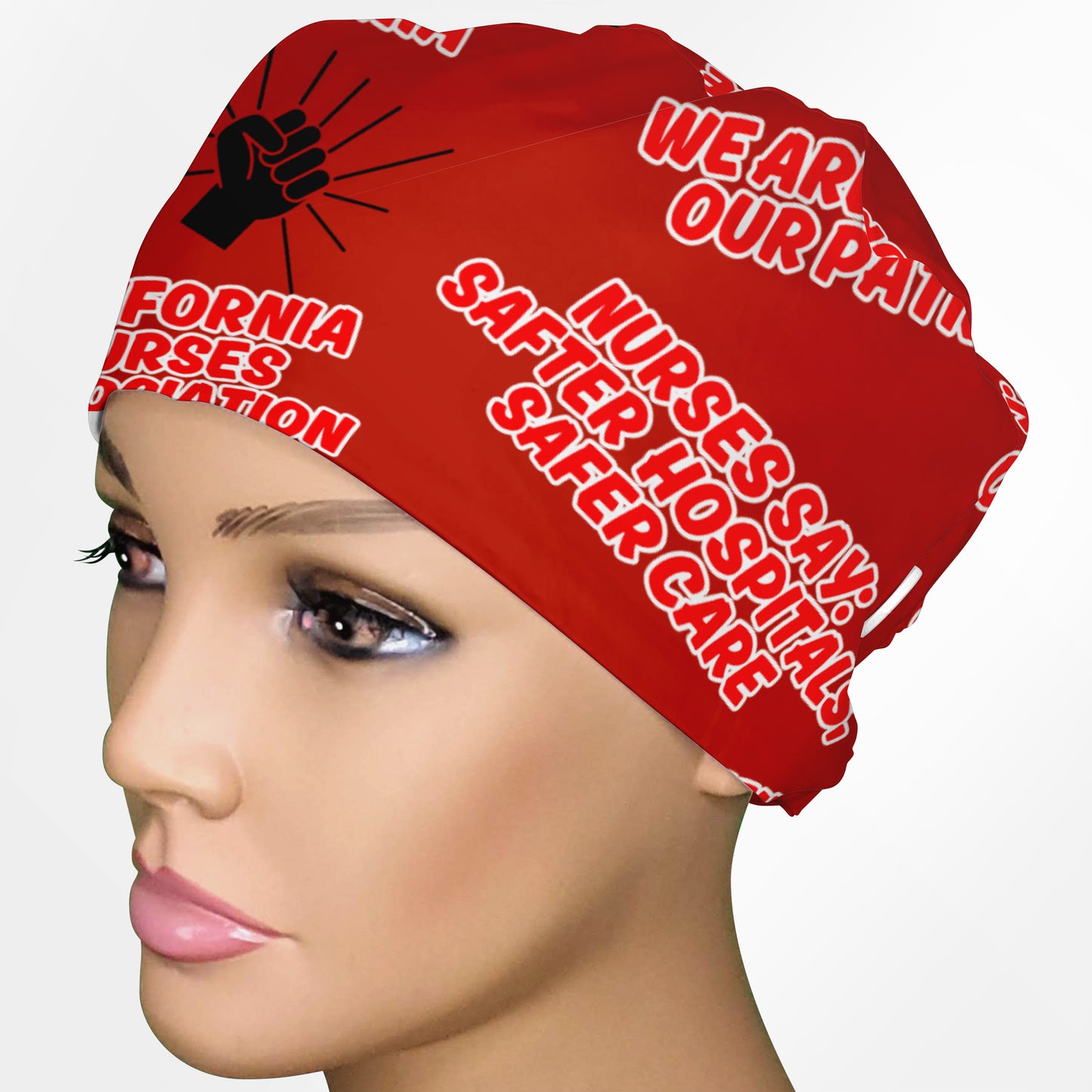 California Nurses Association Low-Tie Surgeon Scrub Cap