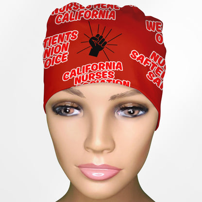 California Nurses Association Low-Tie Surgeon Scrub Cap