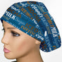 Coffee Words Euro Scrub Cap