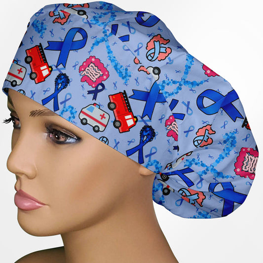Colon Cancer/First Responder Bouffant Scrub Cap