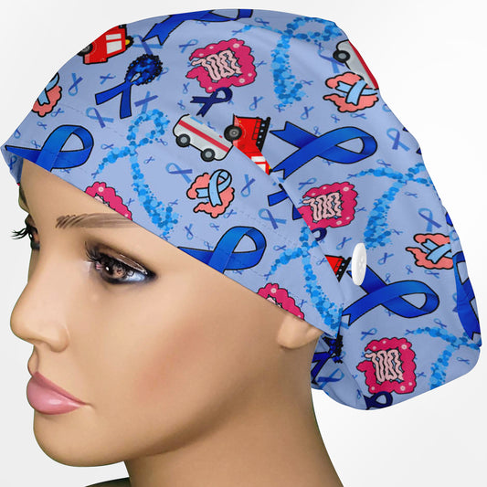 Colon Cancer/First Responder Euro Scrub Cap